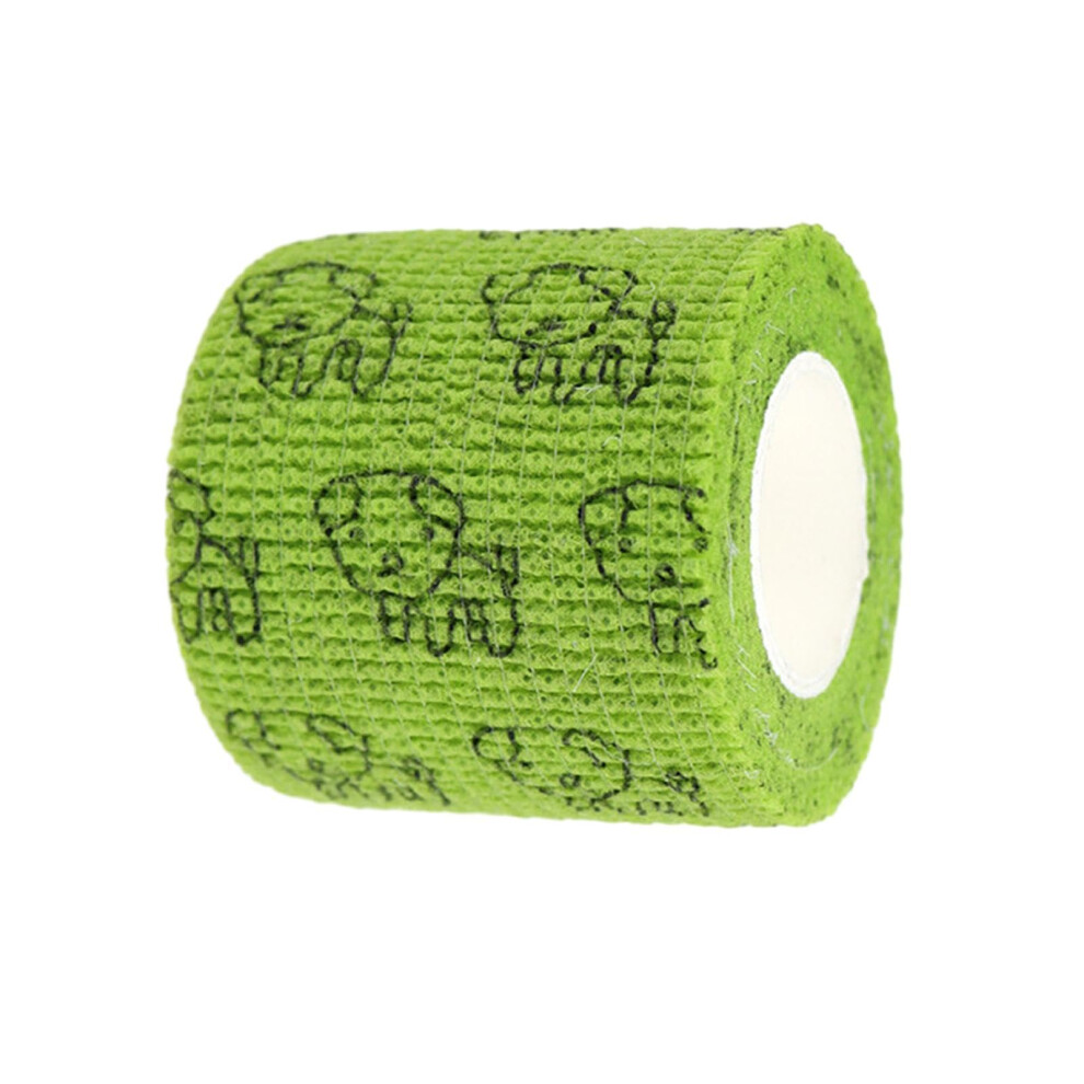 5 x selfadhesive elastic bandage, sports wrap band, 4.5 m long, 2.5 cm wide, cohesive bandages, pet band for horse legs, dog paws, sports, as shown.