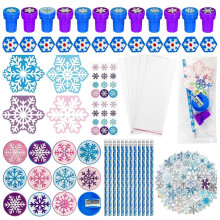 Student stationery set, Christmas pencil sharpener, notebook, bracelets, stamp stickers for Christmas stocking stuffers