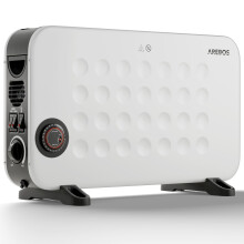 AREBOS Convector 2000 W | 3 powerful heat settings | Adjustable thermostat | Energy-saving | Overheating protection | Switchable turbo fan | White
