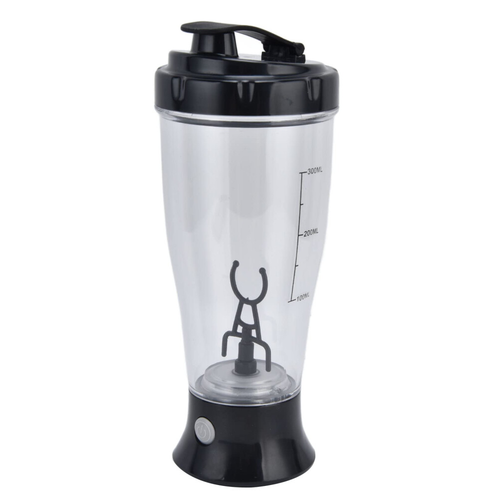 Black Mixing Cup, Coffee Shake Mixing Cup, Electric Shaker Mixing Cup, Protein Shaker Bottle, Automatic Mixer For Protein Coffee Milkshakes (Black)