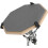 Heavy Duty Practice Drum Pad for Drummers, Drum Learning Tool with Snare Drum Stand, Height Adjustable, Grey 5