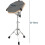 Heavy Duty Practice Drum Pad for Drummers, Drum Learning Tool with Snare Drum Stand, Height Adjustable, Grey 4