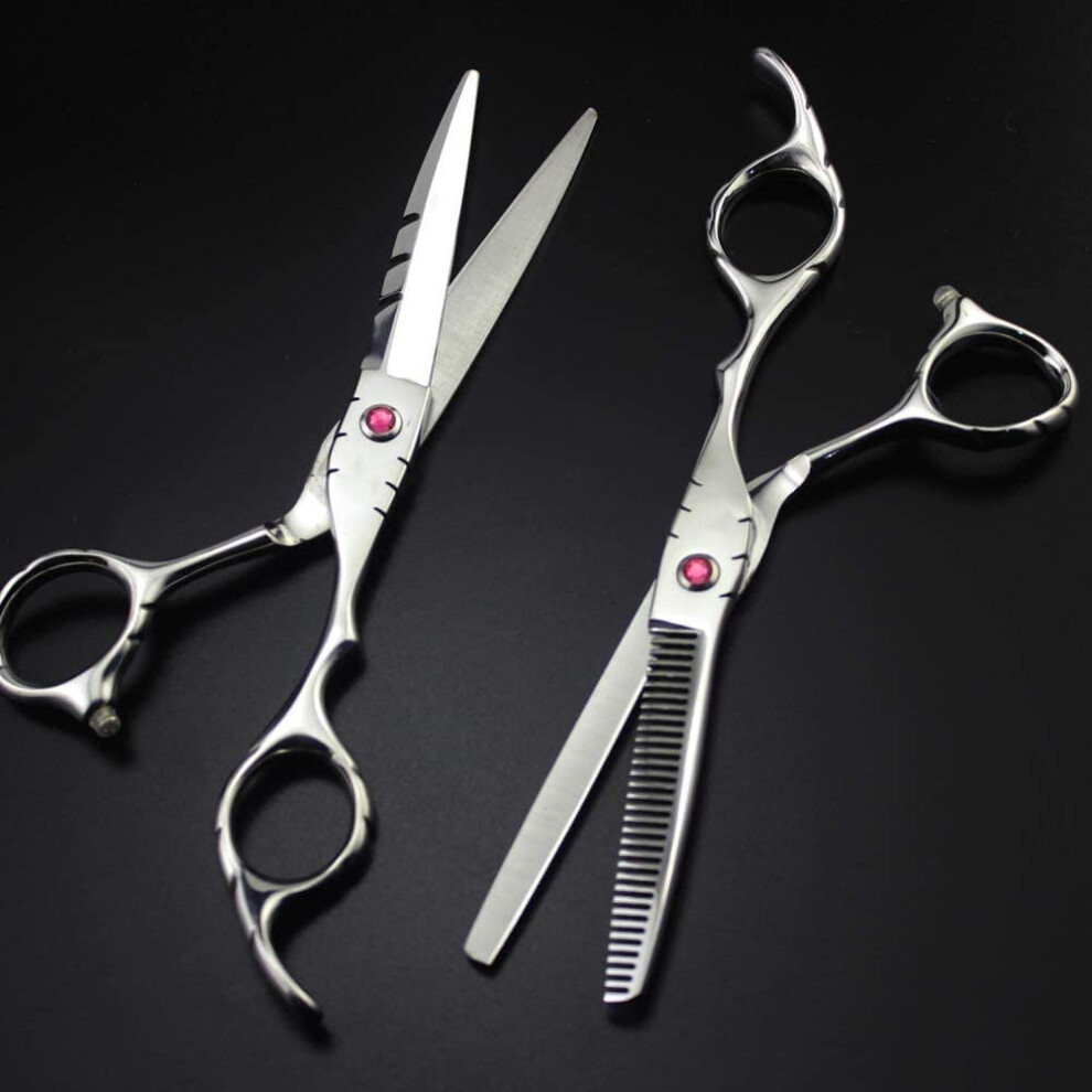 Professional Hairdressing Scissors Set, Hair Cutting Scissors, Lightweight Thinning Scissors for Hairdressing Salon, Flat Scissors, 5.5 Inch