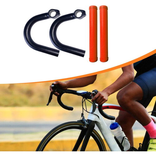 Handlebar Clamp Replacement Sleeve, Aluminum Alloy External Angle Bar, Red Sleeve 2