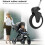 Ergonomic Stroller Wheels Replacement, High Quality Rubber Ensuring Safe Indoor Use, Easy Installation, Improved Materials for Long Time Use (1 Pair) 3
