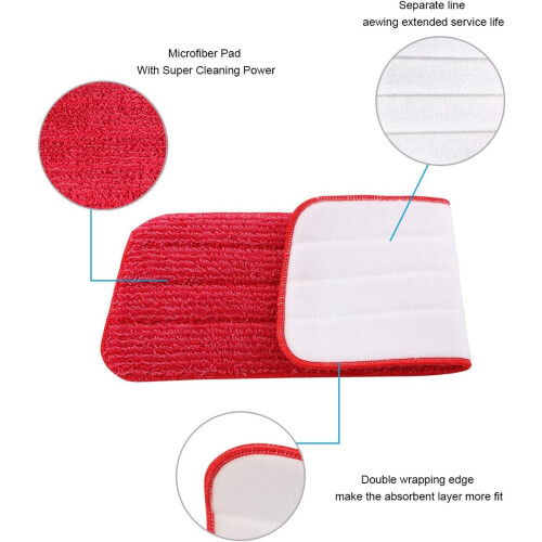 Microfiber Spray Mop, Reusability With Machine Washable Design For Convenient Maintenance, Universal Type Ensures Compatibility Across Various Cleanin 2