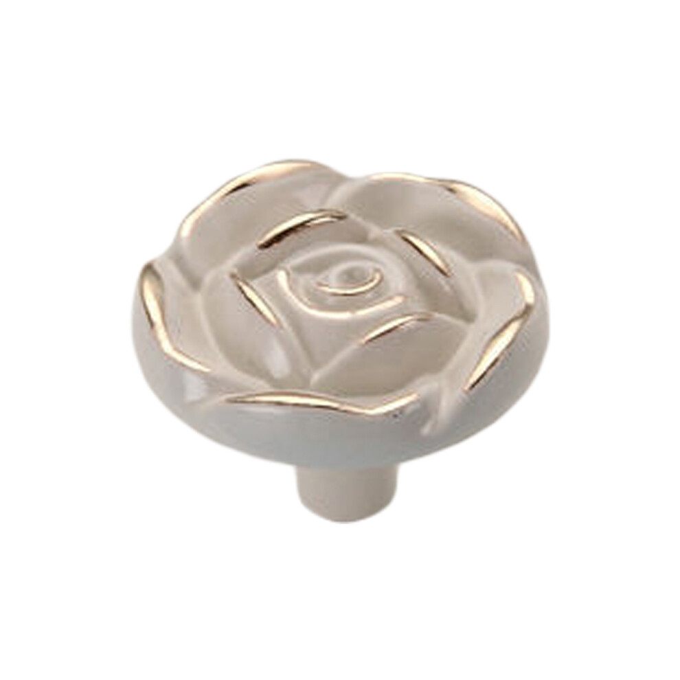 Vintage Rose Cabinet Knob Set Elegant Drawer Pull Handles Retro Furniture Hardware European Style Decorative Cabinet Knobs For Dresser Vanity Cupboard 9454554451640