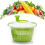 Vegetable Salad Spinner Dehydrator Washer Dryer Clean Serving Bowl Multi Function Kitchen Tool 3