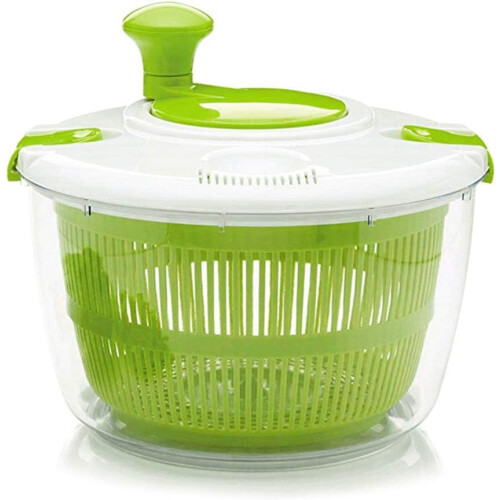 Vegetable Salad Spinner Dehydrator Washer Dryer Clean Serving Bowl Multi Function Kitchen Tool 1