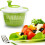 Vegetable Salad Spinner Dehydrator Washer Dryer Clean Serving Bowl Multi Function Kitchen Tool 5