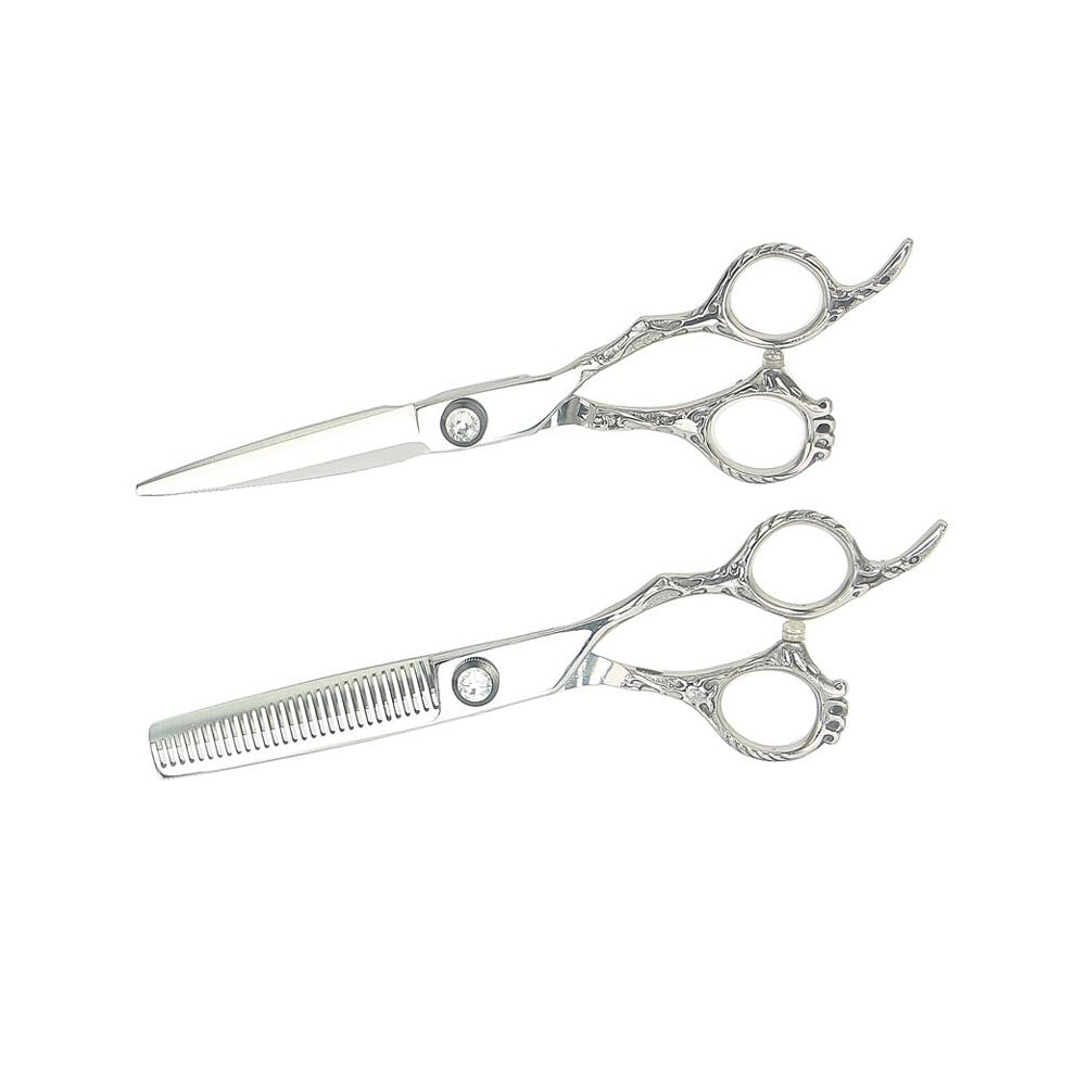 Hair cutting scissors, 6inch salon 440C stainless steel hair cutting and thinning shears for the haircut set.