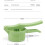 Kitchen Salad Spinner Manual Hand Press For Vegetables Dehydrator Cleaner Green 2