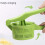 Kitchen Salad Spinner Manual Hand Press For Vegetables Dehydrator Cleaner Green 4
