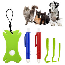 6 Pcs Tick Tweezers for Humans and Dogs Tick Card Complete Set for Removing Ticks, 3 Different Shaped Tools