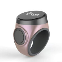 Ring Counter With LCD Display, TypeC Rechargeable Battery, Adjustable Fit, Pink For Fitness And Yoga Counting