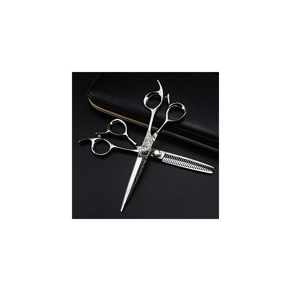 6 Inch Damascus Steel Hairdressing Scissors, Hairdressing Scissors, Thinning Scissors, Hairdressing Scissors Set