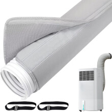 Portable AC Insulation Sleeve | Dustproof Exhaust Tube 150x54 cm | 2 Adjustable Buckles | Reusable