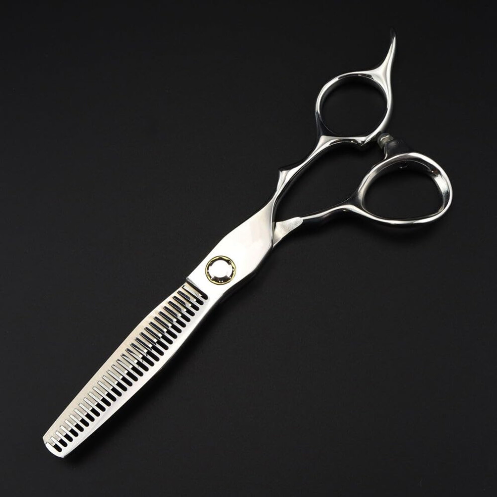 Silver 6Inch 440C Bearing Hairdressing Scissors Hair Cutting Scissors Thinning Scissors Barber Scissors (Thinning Scissors)