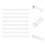 8 Pcs Station Display Strip Hanger Holder Hanging 8