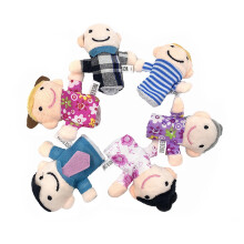 Conjunto De 6 Mini Marionetes De Dedo Família Brinquedo Educativo