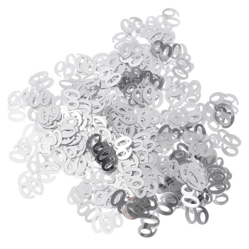 1200 Pcs Número 60 Sprinkle Confetti Decoração Aniversário