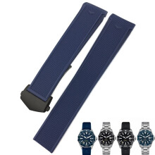 20mm 22mm Rubber Silicone Watch Strap for Tag Heuer Carrera Aquaracer F1 Diving Wristband Black Blue Brown Blue / Black 22mm Ref: 3612