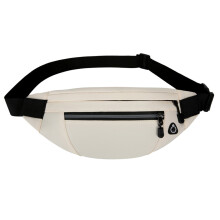 Bolsa de cintura fina, projetada para minimalistas - leve e compacta, com faixa refletora para visibilidade noturna.