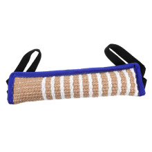 Dog training bite cushion made of jute for large breeds, interactive and durable