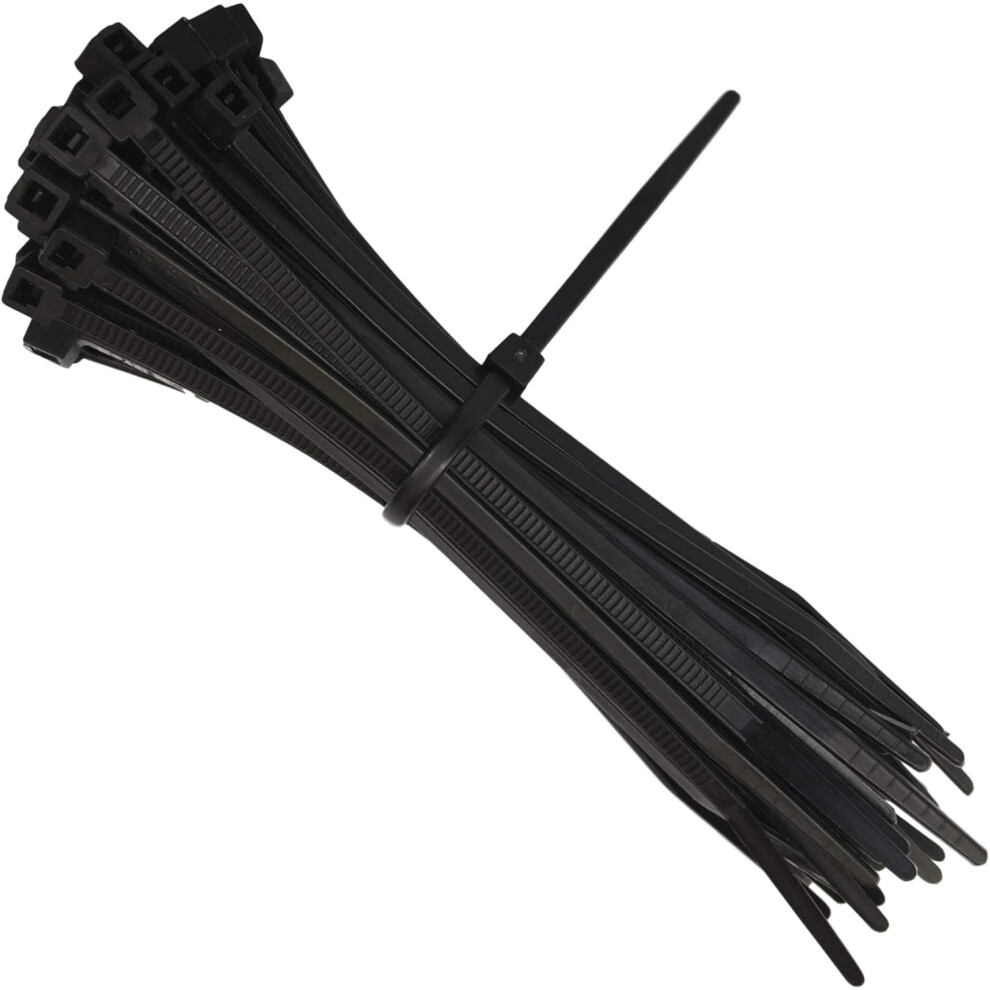 Environmentally Friendly, 200Mm Nylon Zip Ties Heavy Duty Cable Tie, With Stronger Locks, High Temperature Resistance For Cable Management, Self-Locki 9466005271325