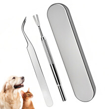 Tick Removal Tools for Dogs, Stainless Steel, Complete Set for Humans, Cats, Dogs