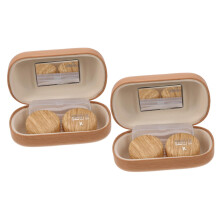 Companion Coloured Lens Holder
Plastic Lens Case
Light Brown Outer Packaging: Plastic
Inner Packaging: Leather Lining, light brown, briefcase