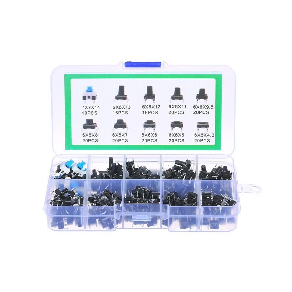 Micro Momentary Tact Switches, Tactile Push Button Assortment Kit High Precision Mechanism For Electronics Equipment Compatibility, Diverse Specificat 9454554456560