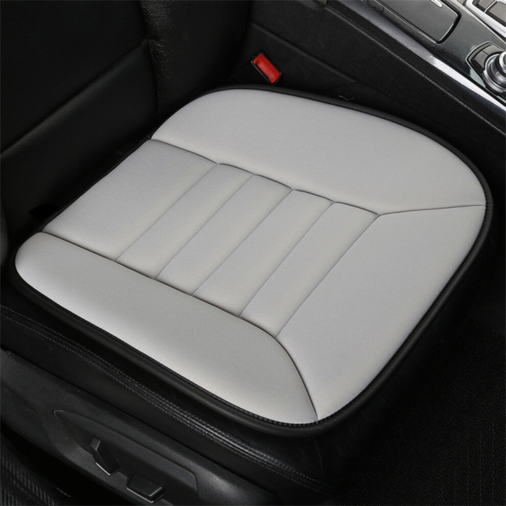 Comfortable Car Seat Cushion, Memory Foam, Breathable Fabric, Allseason, Gray 9001264434540