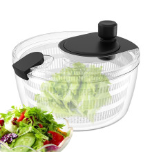 Kitchen Salad Spinner BasketballStyle, 3Liter Capacity, BPA Plastic, Washes Dries Stores Vegetables, Dehydrator