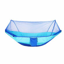Rede de acampamento dupla, materiais de alta qualidade com tecido de paraquedas para aventuras solo, mochilão e viagens. Inclui bolsa pequena para