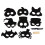 Sets Halloween Scratch Maske Kunst Regenbogen 4