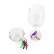 Silicone Wine Glass Markers 12 Pack Food Grade Non Slip Cup Identifiers With Unique Shapes For Party Cocktails