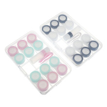 2 Sets Box Case Holder Tweezers Eye Lens Holder Case Travel Case Eye Case, As Shown, Briefcase
