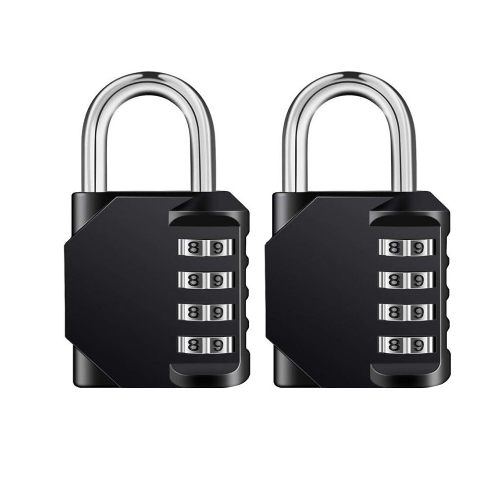 Resettable 4 Digit Combination Lock, Weatherproof Padlock With High Security, Sturdy Zinc Alloy, Simple Operation, Wide Application, Conveniently Port 9454554468754