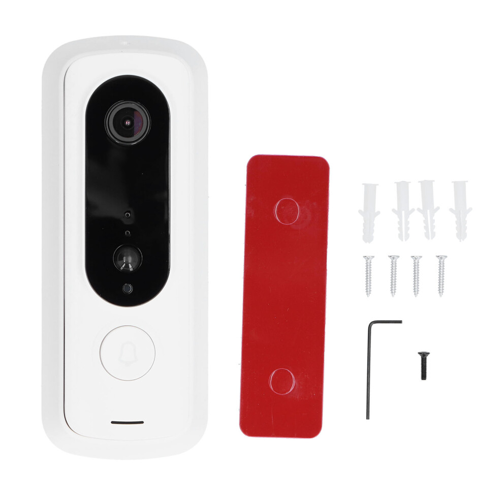 Heavy Duty Adhesive Smart Video Doorbell Wireless Security Camera With Rechargeable Lithium Battery Universal Waterproof Tape And Simple Mounting 9454554466828