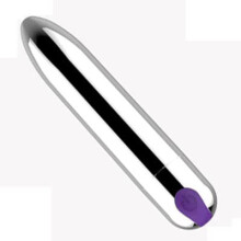 Pocket Travel Bullet Tool For Women And Men Pleasure Waterproof 10Mode Strong Vibration Quiet Electric Vibrator Silver