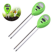 Kit de teste de solo 3 em 1 sem bateria, ferramentas de jardinagem econômicas e que economizam tempo para leituras precisas de umidade, luz e pH,