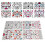 8 Blatt Halloween Gesicht Make-up Tattoo Aufkleber 9
