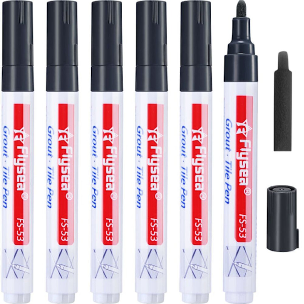 Grout Restorer Pen For Tile Floors, Tile Repair Marker With Precise Tip Ensures Seamless Blend For Dark Grout, Waterproof Grout Filler Pen Fast Drying 9454554465432