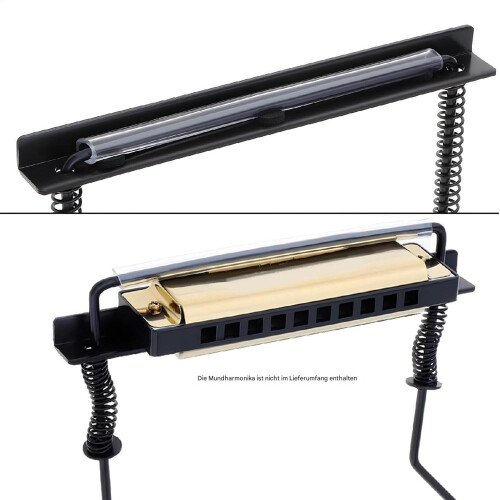 Harmonica Neck Holder Professional, Adjustable Neck Strap for 10Hole Harmonica 2