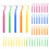 50 Pieces Interdental Brushes, Toothbrushes for Teeth Cleaning, PushPull L Toothbrushes 1
