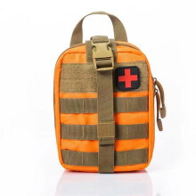 Pochette IFAK Molle haute capacité, en polyester 900D résistant, à ouverture facile et fermetures éclair métalliques robustes, pour une