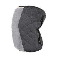 Winter Knee Warmers for Women and Men Knee Sleeves for Sports Ski Dark Grey Plush Lined