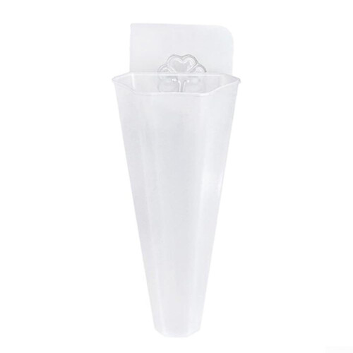 Creative Vertical Planters Wall Mounted Plastic Pots For Indoor Greenery Transparent Cone