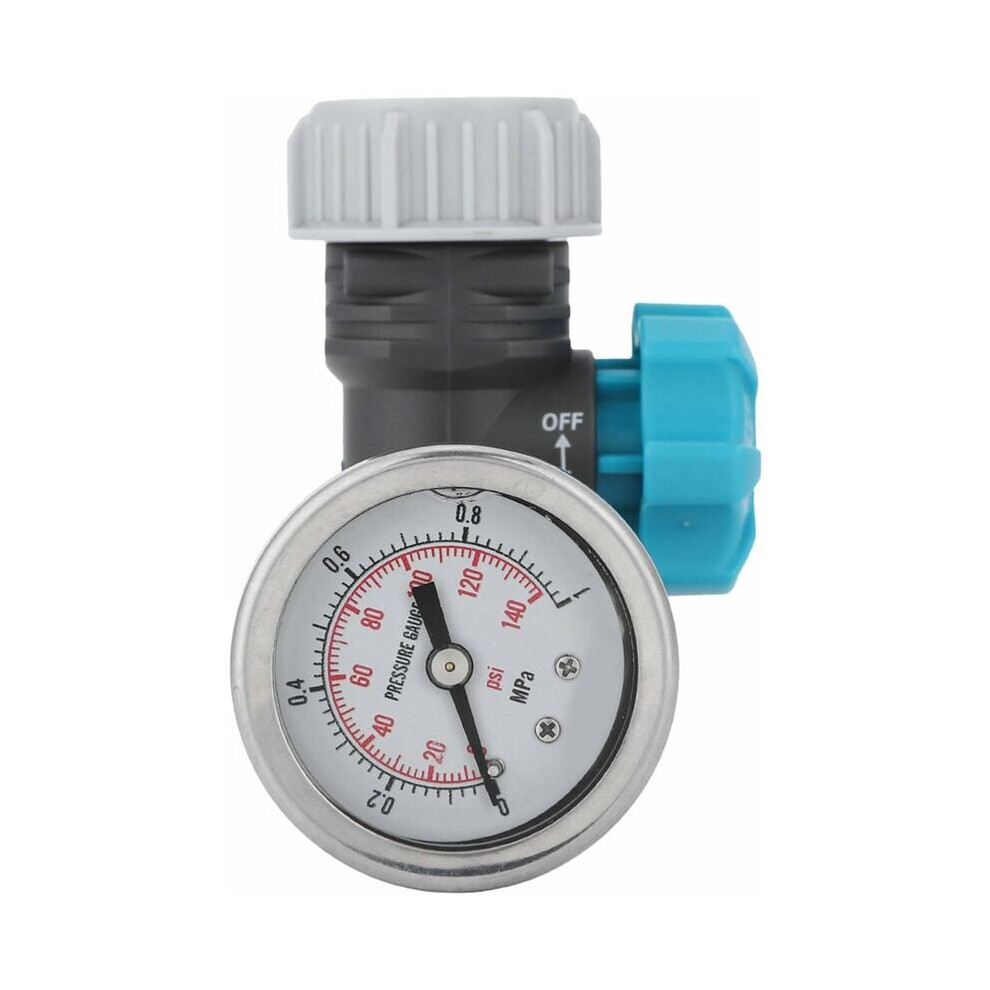 Adjustable Water Pressure Regulator Valve, G3/4In Threaded Connections With Pressure Gauge Greenhouse Garden Irrigation Controller High Accuracy Press 9454554925042